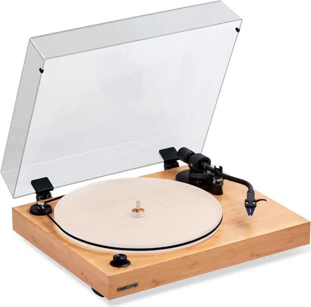 Alt view image 2 of 7 - Fluance RT85 Reference High Fidelity Vinyl Turntable Record Player with Ortofon 2M Blue Cartridge, Acrylic Platter, Record Weight, 3 in 1 Stylus and Record Cleaning Vinyl Accessory Kit