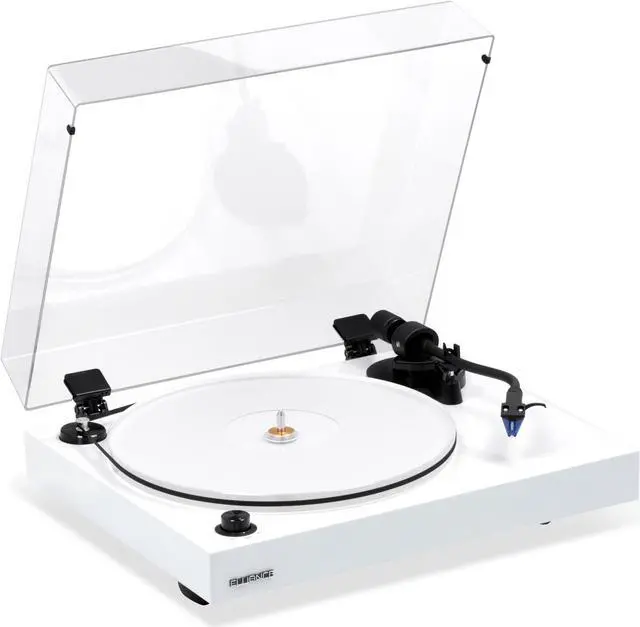 Main image of Fluance RT85 Reference High Fidelity Vinyl Turntable Record Player with Ortofon 2M Blue Cartridge, Acrylic Platter, Speed Control Motor High Mass MDF Wood Plinth Vibration Isolation Feet - Piano White