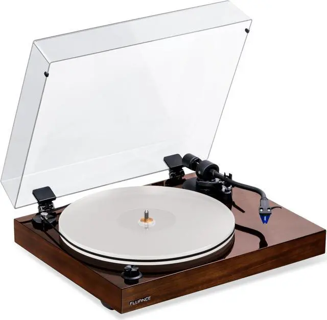 Main image of Fluance RT85 Reference High Fidelity Vinyl Turntable Record Player with Ortofon 2M Blue Cartridge, Acrylic Platter, Speed Control Motor, High Mass MDF Wood Plinth, Vibration Isolation Feet - Walnut