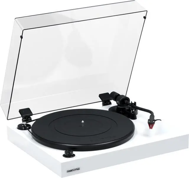 Main image of Fluance RT83 Reference High Fidelity Vinyl Turntable Record Player with Ortofon 2M Red Cartridge, Speed Control Motor, High Mass MDF Wood Plinth, Vibration Isolation Feet - Piano White