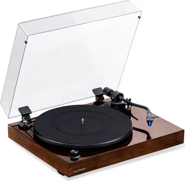 Alt view image 2 of 7 - Fluance Reference RT84 High Fidelity Vinyl Turntable with PA10 Phono Preamp and Ai41 Powered 5" Bookshelf Speakers, Ortofon 2M Blue Cartridge, 90W Class D Amplifier, Bluetooth (Natural Walnut)