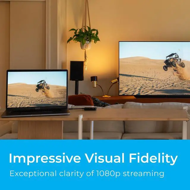 Alt view image 3 of 7 - Nyrius Orion Prime Wireless USB-C to HDMI Video Transmitter & Receiver, Plug & Play Extender, Stream Full HD 1080p up to 150ft from PC, Laptop, Mobile Phone, Tablet to a TV or Projector (TDD21)