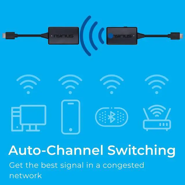 Alt view image 5 of 7 - Nyrius Orion Prime Wireless HDMI-to-HDMI Video Transmitter & Receiver, Plug & Play Extender, Stream Full HD 1080p up to 150ft from PC, Laptop, Cable/Satellite Box to a TV or Projector (TDD20)