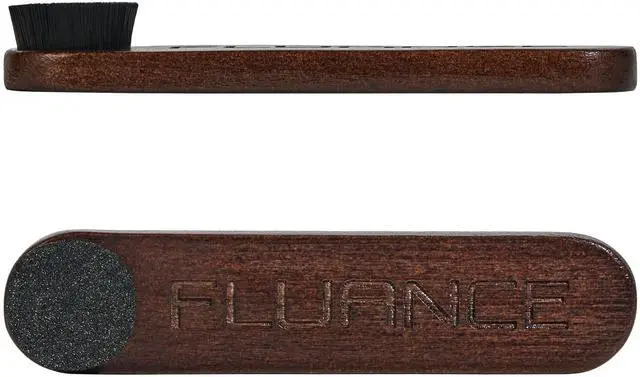 Alt view image 3 of 7 - Fluance 3-in-1 Vinyl Record & Stylus Cleaning Kit with Anti-Static Carbon Fiber Brush, Velvet Brush, Stylus Brush - Precise Cleaning to Restore Sound Quality (VB65)