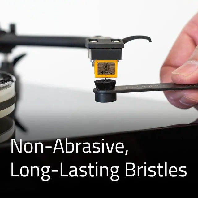 Alt view image 5 of 7 - Fluance Anti-Static Carbon Fiber Stylus Cleaning Brush - Safely Removes Dust & Static from Your Record Stylus to Preserve Sound Quality and Reduce Pops, Crackles, Surface Noise (VB51)
