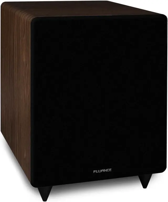 Alt view image 4 of 12 - Fluance DB10W 10-inch Low Frequency Powered Subwoofer for Home Theater (Natural Walnut)
