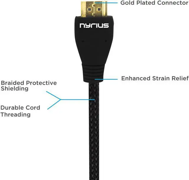 Alt view image 10 of 10 - Nyrius ARIES Home+ Wireless HDMI 2x Input Transmitter & Receiver for Streaming HD 1080p 3D Video and Digital Audio (NAVS502) - BONUS Additional Nyrius HDMI Cable Included