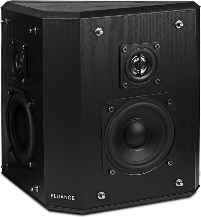 Alt view image 6 of 14 - Fluance Elite High Definition 2-Way Bipolar Surround Speakers for Wide Dispersion Surround Sound in Home Theater Systems - Black Ash/Pair (SXBP2)
