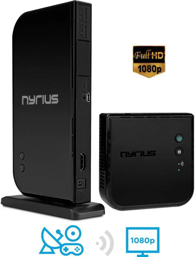 Alt view image 2 of 11 - Nyrius ARIES Home HDMI Digital Wireless Transmitter & Receiver With Additional HDMI Cable - 2 HDMI Cables Total