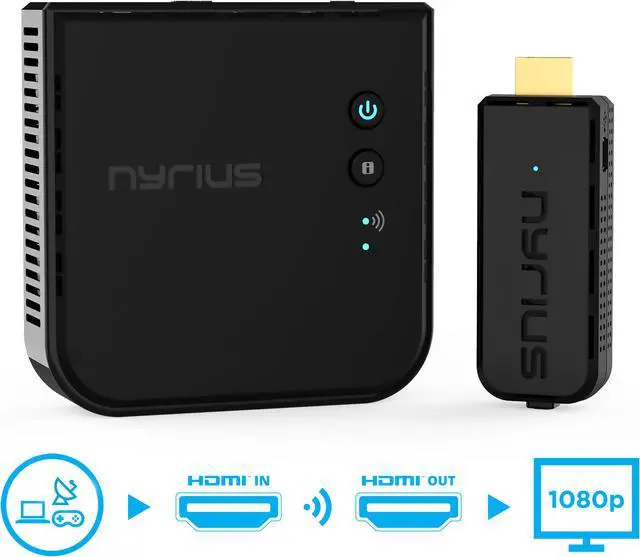 Alt view image 2 of 8 - Nyrius ARIES Prime Wireless HD 1080p 3D Transmitter & Receiver System & 1 Year Extended Warranty