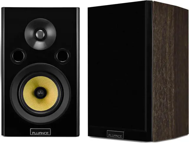 Alt view image 7 of 8 - Fluance Signature HiFi Compact Surround Sound Home Theater 5.0 Channel Speaker System including 2-Way Bookshelf, Center Channel Channel and Rear Surround Speakers - Natural Walnut (HF50WC)