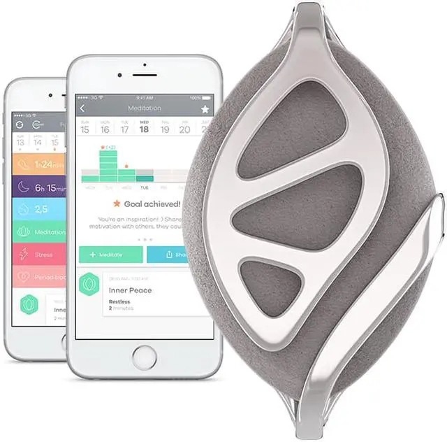Alt view image 2 of 13 - Leaf Urban Health Tracker/Smart Jewelry, Silver Edition