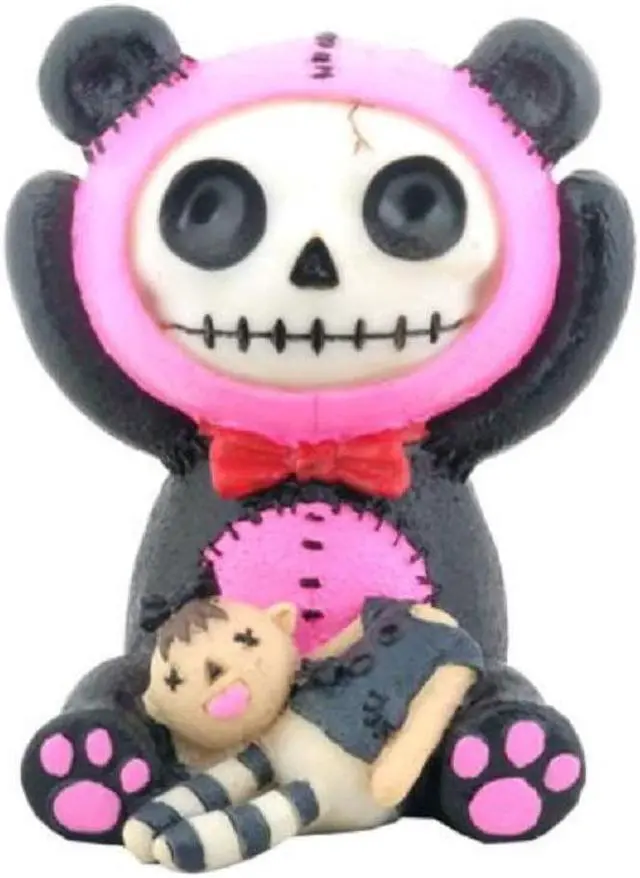 Main image of Furrybones Pink Pandie Skeleton in Innocent Panda Bear Costume