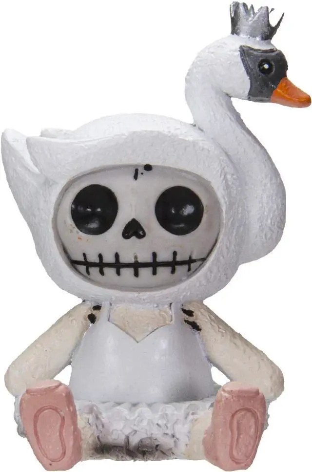 Main image of Furrybones Odette Figurine Skeleton in Ballerina Swan Costume