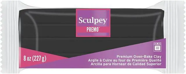 Main image of Premo Sculpey Polymer Clay 8oz Black