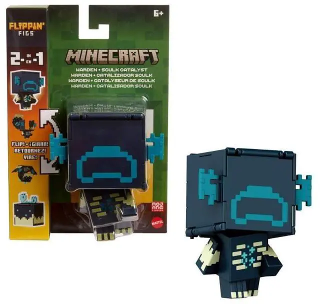 Main image of Mattel Minecraft Flippin Figs Figure Warden