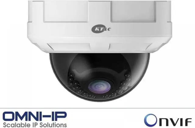 Alt view image 4 of 7 - KT&C OMNI-IP KNC-p3DR28V12IR 3MP Network IR Rugged Dome Camera, Plug-and-Play, 2.8-12mm, 24 LED