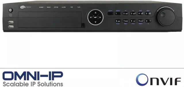 Alt view image 4 of 4 - KT&C OMNI-IP KNR-p16Px16 16 Channel Plug-and-Play NVR system, connect 16 IP cameras, 16 PoE ports