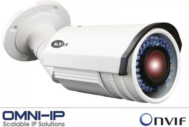 Alt view image 4 of 4 - KT&C OMNI-IP KNC-p3BR28V12IR 3MP Network Rugged Bullet Camera, Plug-and-Play, 2.8-12mm, 42 IR LED