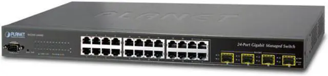 Alt view image 3 of 3 - Planet WGSW-24040 L2+ 20-Port 10/100/1000T + 4-Port Gigabit TP / SFP Combo Managed Switch