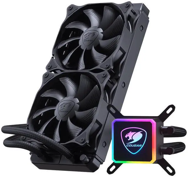 Alt view image 2 of 8 - COUGAR AQUA 280- HIGH PERFORMANCE CPU LIQUID COOLER