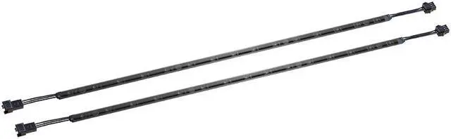 Alt view image 2 of 5 - Cougar Superior RGB Led Strip Set for Computer Case: 1 Set 2 pcs, Each Strip has 15 LEDs, 17.71 inch, 5V RGB Motherboard Connections, Support 100 Amazing Visual Effects
