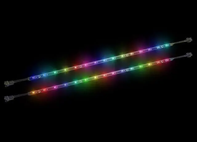 Main image of Cougar Superior RGB Led Strip Set for Computer Case: 1 Set 2 pcs, Each Strip has 15 LEDs, 17.71 inch, 5V RGB Motherboard Connections, Support 100 Amazing Visual Effects