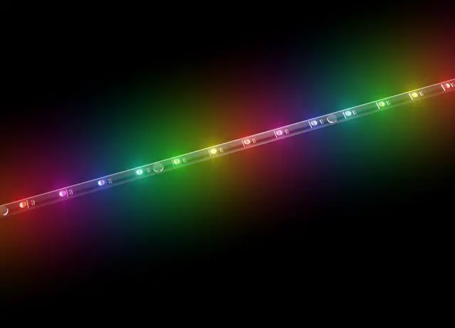 Alt view image 3 of 5 - Cougar Superior RGB Led Strip Set for Computer Case: 1 Set 2 pcs, Each Strip has 15 LEDs, 17.71 inch, 5V RGB Motherboard Connections, Support 100 Amazing Visual Effects