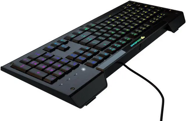 Alt view image 5 of 14 - Cougar Aurora S Gaming Keyboard with Carbonlike Design and Multicolor Lighting