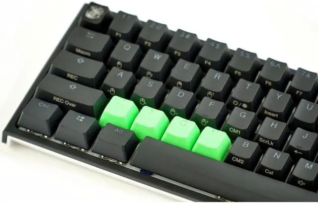 Main image of Rubber Gaming Keycaps ZXCV - Neon Green