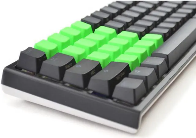 Alt view image 4 of 4 - Rubber Gaming Keycaps Blank - Neon Green