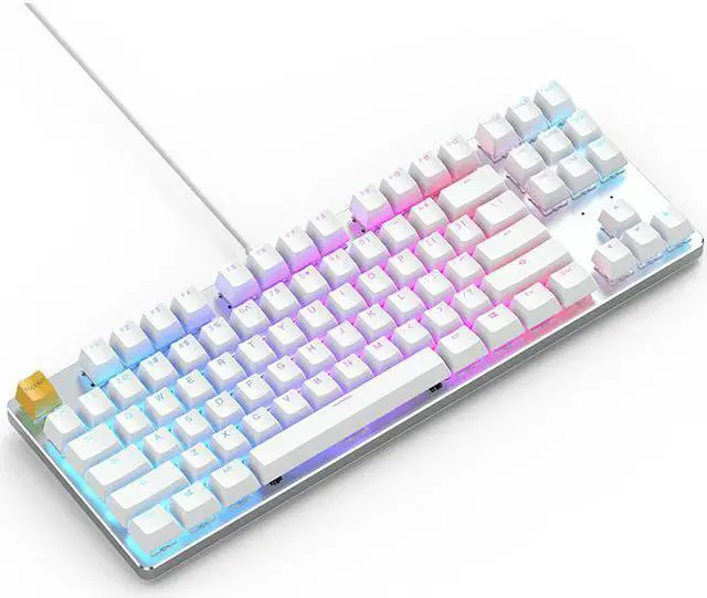 Alt view image 3 of 8 - GMMK TKL White Ice Mechanical KB -Brown