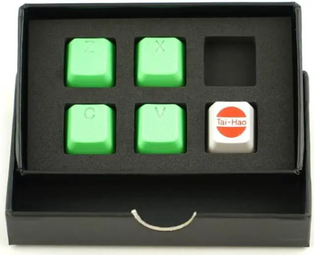 Alt view image 3 of 3 - Rubber Gaming Keycaps ZXCV - Neon Green