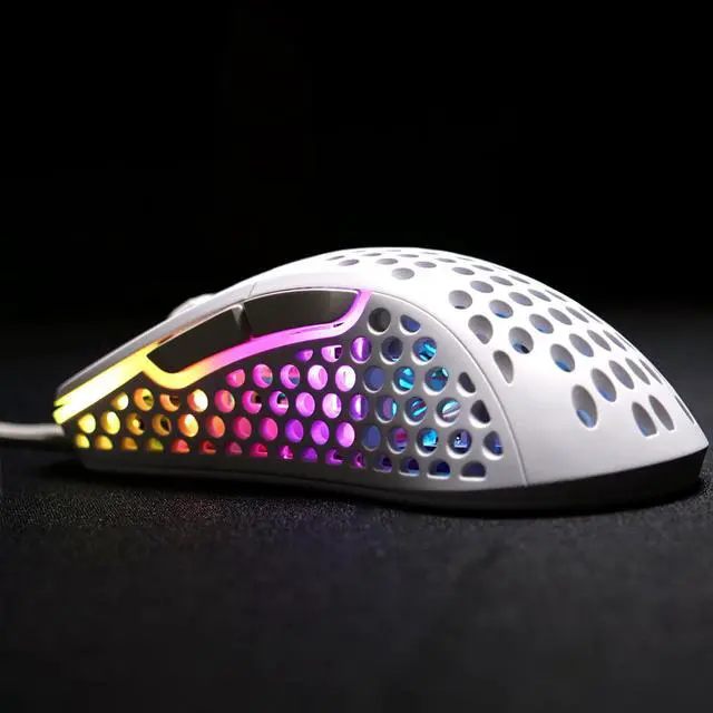 Alt view image 4 of 5 - Xtrfy M4 RGB Lightweight Mouse - White