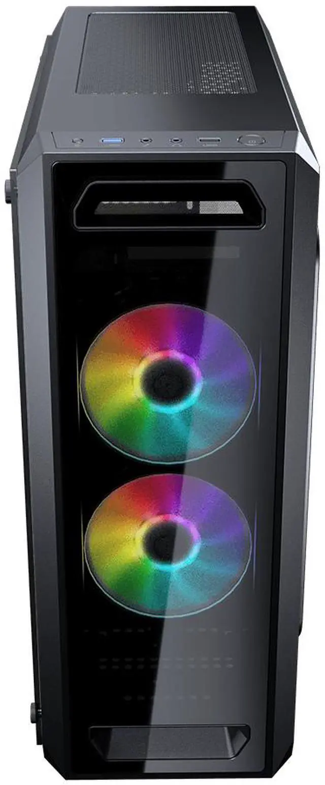 Alt view image 2 of 5 - COUGAR MX350 RGB CGR-5NM1B-RGB Black ABS / Steel / Tempered Glass ATX Mid Tower Computer Case