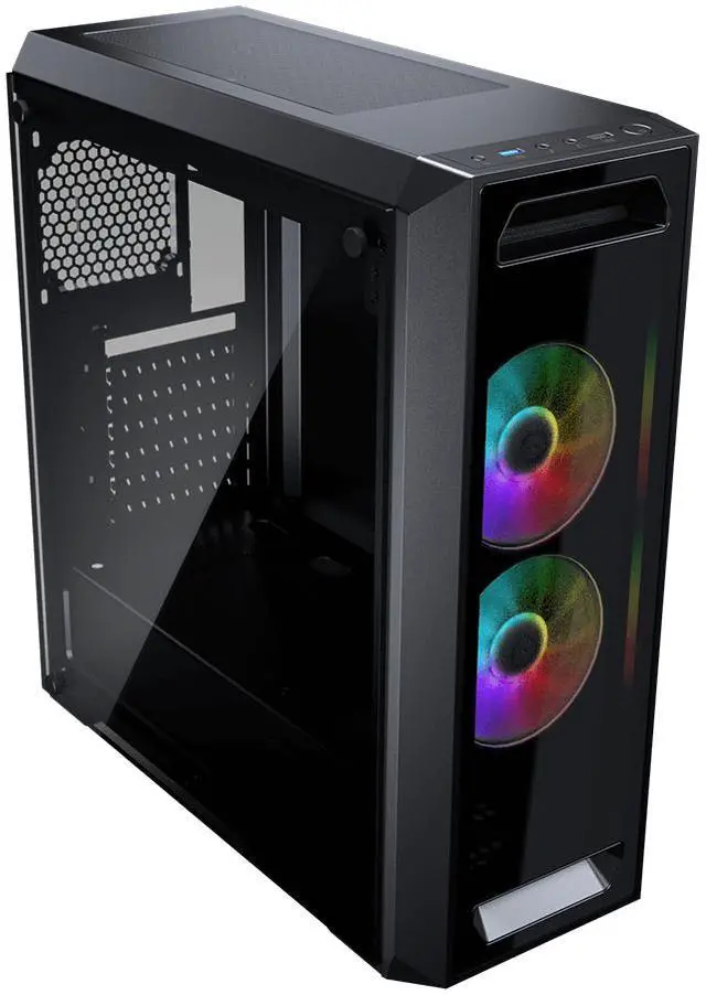 Alt view image 4 of 5 - COUGAR MX350 RGB CGR-5NM1B-RGB Black ABS / Steel / Tempered Glass ATX Mid Tower Computer Case