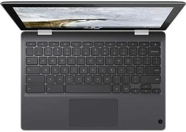 Alt view image 3 of 6 - Asus Chromebook Flip C214 C214MA-C1RS-CA 11.6" Touchscreen Rugged Convertible 2 in 1 Chromebook - HD - 1366 x 768 - Intel Celeron N4020 Dual-core (2 Core) 1.10 GHz - 4 GB RAM - 64 GB Flash Memory-Gray