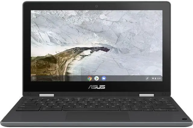Alt view image 5 of 6 - Asus Chromebook Flip C214 C214MA-C1RS-CA 11.6" Touchscreen Rugged Convertible 2 in 1 Chromebook - HD - 1366 x 768 - Intel Celeron N4020 Dual-core (2 Core) 1.10 GHz - 4 GB RAM - 64 GB Flash Memory-Gray