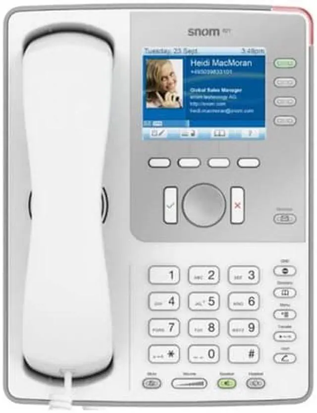 Alt view image 2 of 3 - Snom 870 IP Desk Phone Grey incl