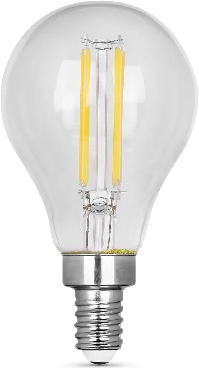 Main image of Feit Electric BPA1575C/827/FIL/2 2-Pack 75W A15 Crystal Clear LED Light Bulbs. This 2700K Soft write  light is dimmable