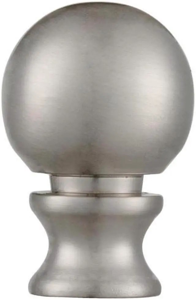 Main image of Westinghouse lighting 7000600 1-1/2" Brushed Nickel Ball Lamp Finial 3 pack