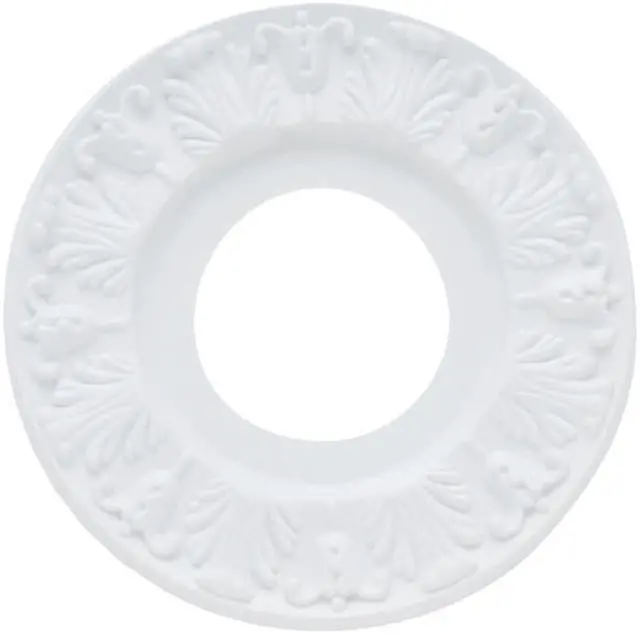 Main image of Westinghouse 7702700 A 10-Inch Victorian Molded Plastic Ceiling Medallion.