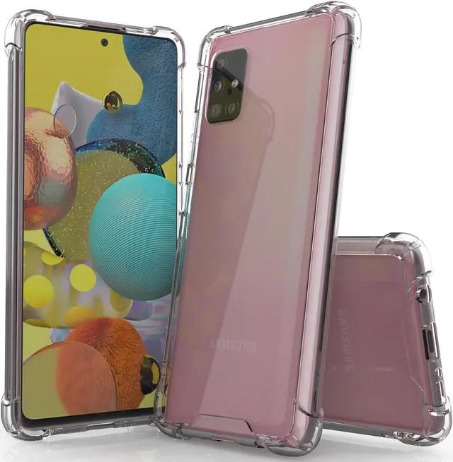 Main image of AquaFlex Transparent Anti-Shock Clear Case Slim Cover for Samsung Galaxy A51