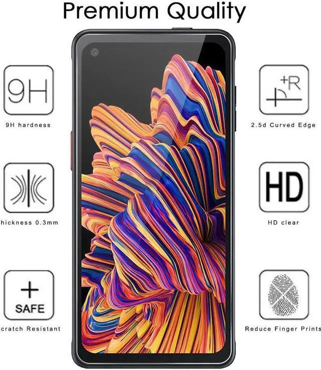 Alt view image 3 of 7 - Tempered Glass Screen Protector 9H Crack Saver Guard for Galaxy XCover Pro
