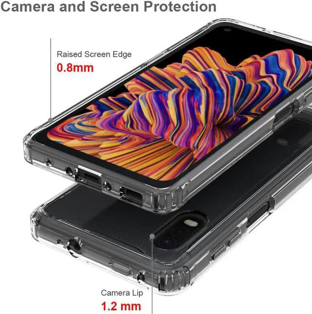 Alt view image 3 of 6 - AquaFlex Transparent Anti-Shock Clear Case Cover for Samsung Galaxy XCover Pro