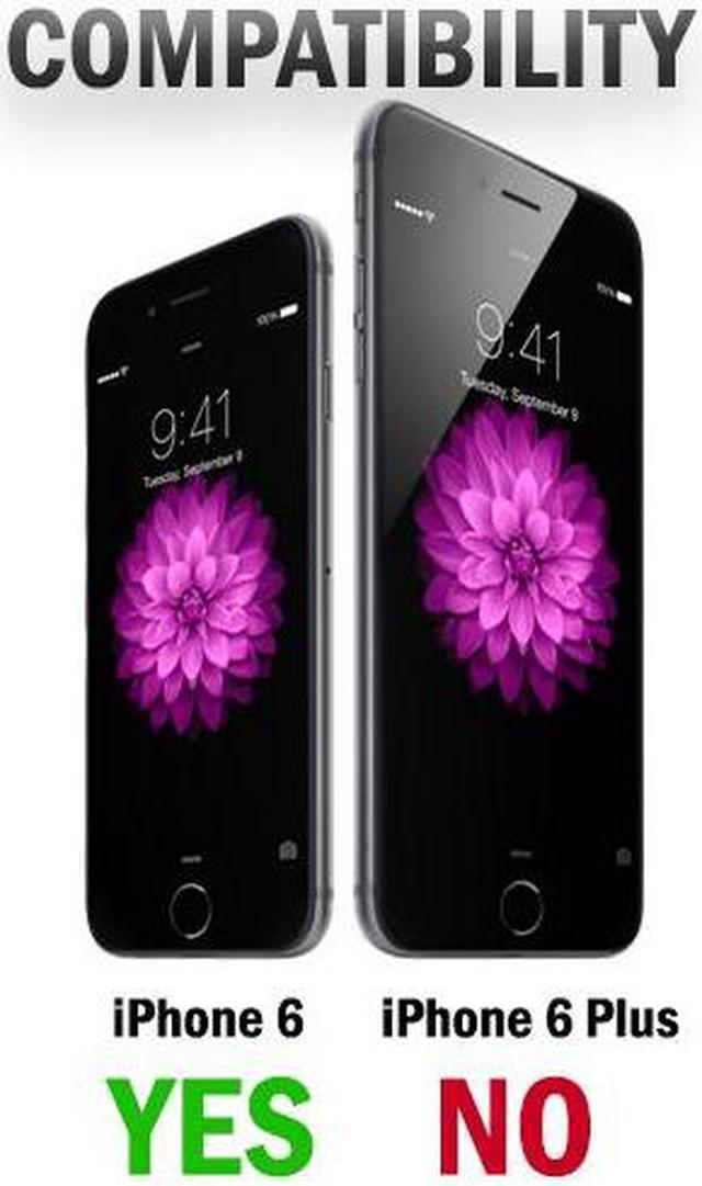 Alt view image 6 of 6 - BLACK SLIM TOUGH SHIELD GLOSSY ARMOR HYBRID CASE COVER SKIN FOR iPHONE 6 (4.7")
