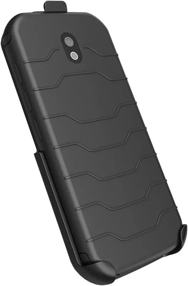 Alt view image 4 of 8 - Black Rotating/Ratchet Belt Clip Holster Case Stand for CAT S42 and S42 H+ Phone