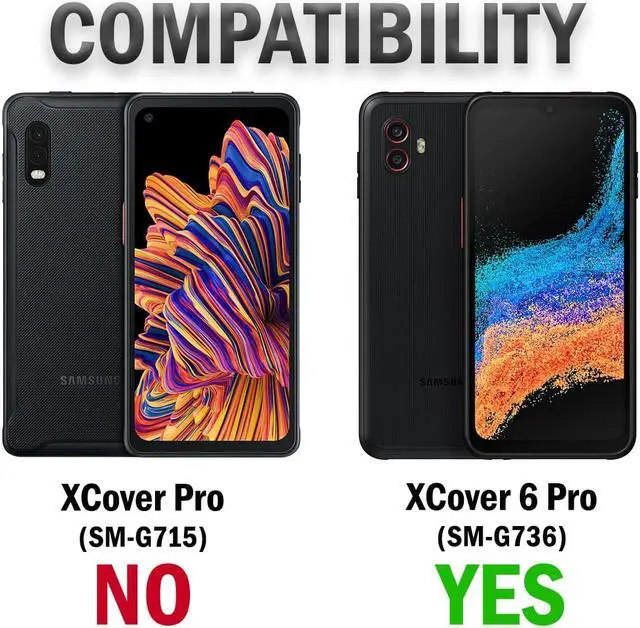 Alt view image 7 of 7 - Black Hard Case Cover Stand Belt Clip Holster for Samsung Galaxy XCover 6 Pro