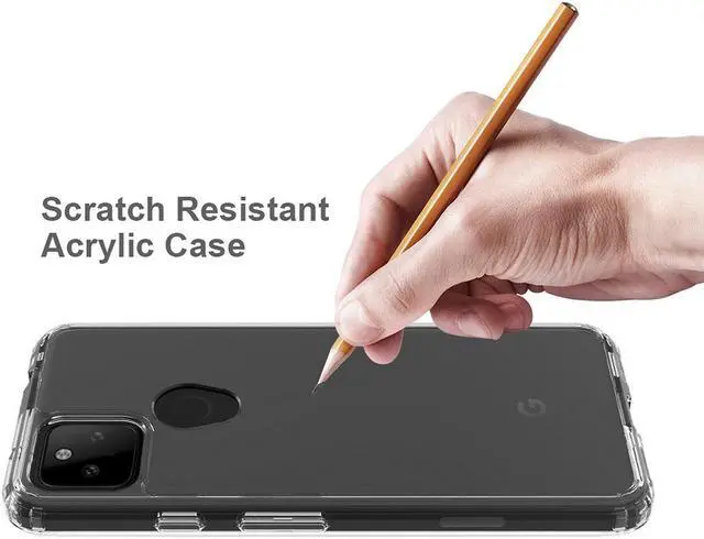 Alt view image 6 of 6 - AquaFlex Transparent Anti-Shock Clear Phone Case Cover for Google Pixel 5a 5G