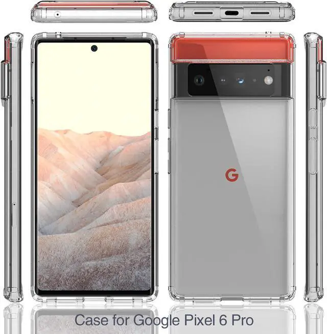 Alt view image 5 of 7 - AquaFlex Transparent Anti-Shock Clear Phone Case Cover for Google Pixel 6 Pro